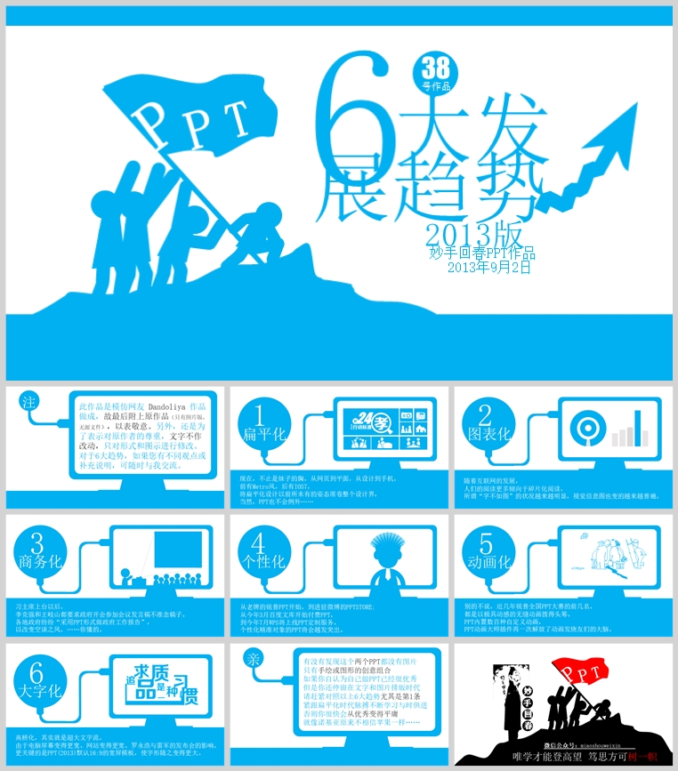 10套扁平化创意PPT模板(二)