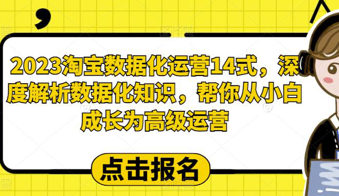 2023淘宝数据化运营14式,深度解析数据化知识,帮你从小白成长为高级运营