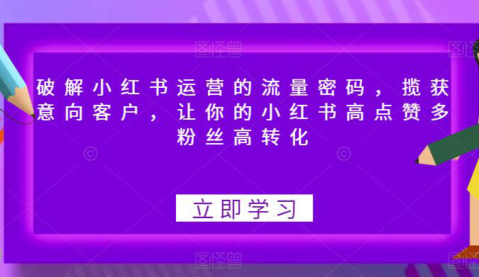 破解小红书运营的流量密码,揽获意向客户,让你的小红书高点赞多粉丝高转化