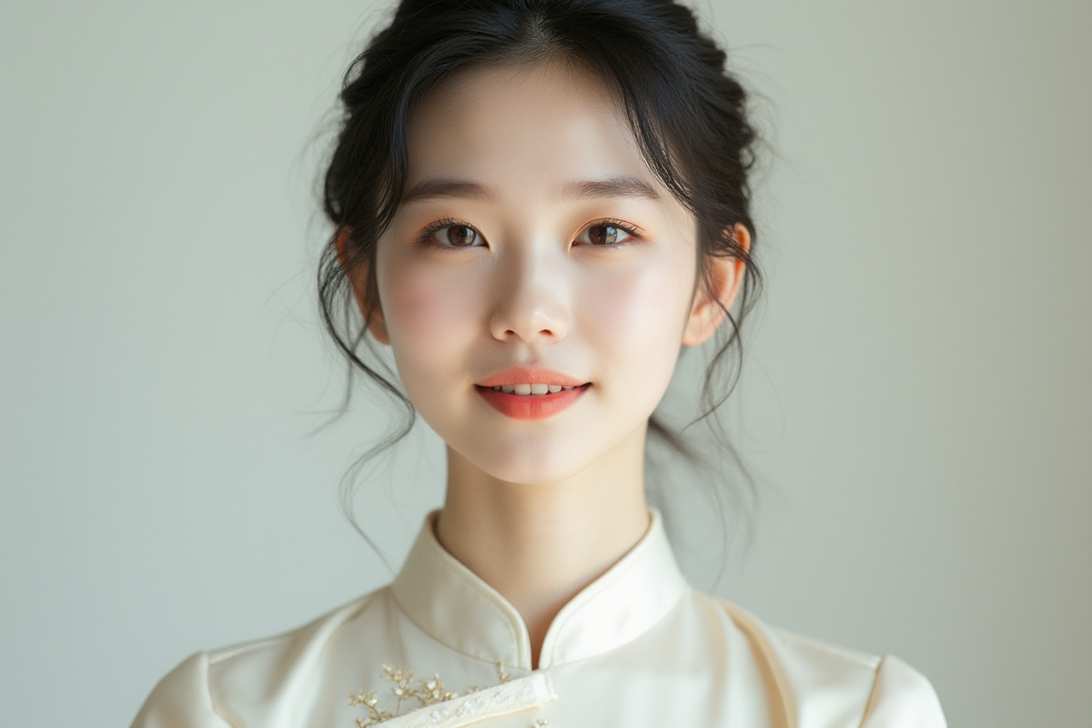 浅黛烟雨旗袍少女