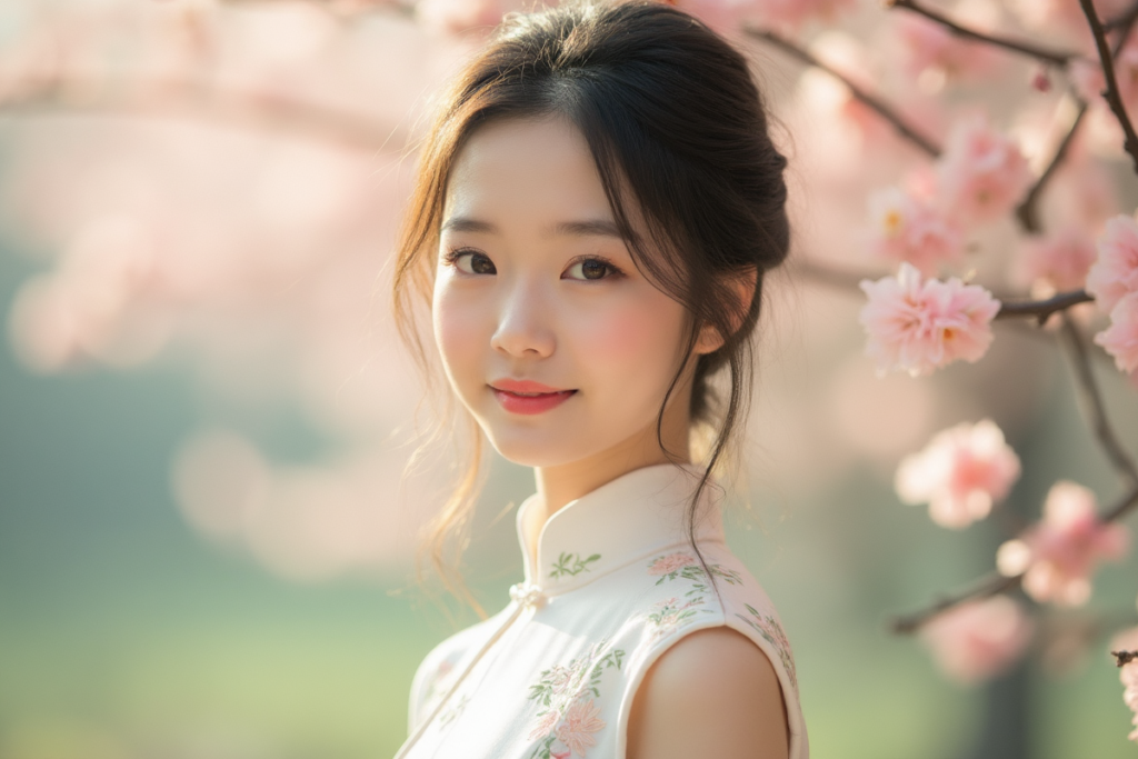 墨染东方：当旗袍遇上清新性感-哆库网