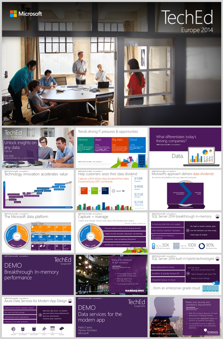 10套扁平化创意PPT模板(二十一)