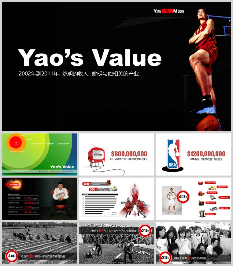 10套扁平化创意PPT模板(十四)