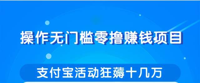 柚子团队内部项目:操作无门槛零撸赚钱项目,利用支付宝项目狂薅十几万